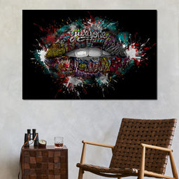 Graffiti Lips - Johanjjf - NicheCanvas