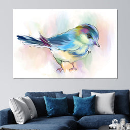 Watercolor Bird - NicheCanvas