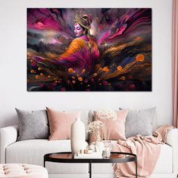 Blissful Krishna - NicheCanvas