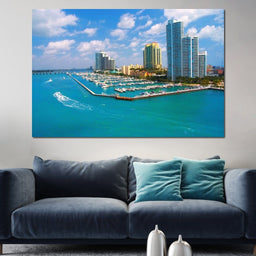 Miami Beach Skyline - NicheCanvas