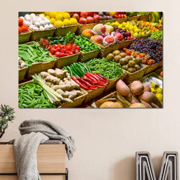 Fruit & Vegetables Market - NicheCanvas