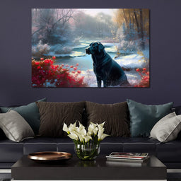 Winter Labrador - Neal Hackett - NicheCanvas