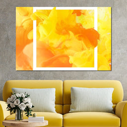 Yellow & Orange Smoke - NicheCanvas