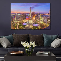 Indianapolis Skyline - NicheCanvas