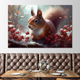 Winter Squirrel - Neal Hackett - NicheCanvas