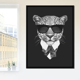 Dressed Up Leopard - NicheCanvas
