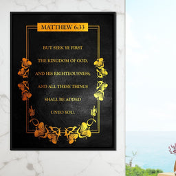 Matthew 6:33 - ABConcepts - NicheCanvas
