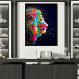 Colored Lion - Milos Karanovic - NicheCanvas