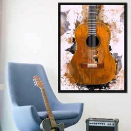 Willie Nelson's Trigger Acoustic Guitar - Abraham Szomor - NicheCanvas