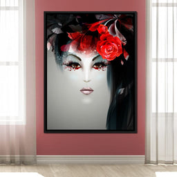 Geisha Portrait - NicheCanvas