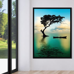 Cyan Tree - NicheCanvas