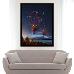 Hot Air Balloon Light - Natacha Einat - NicheCanvas