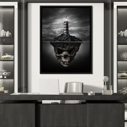 Skull Lighthouse - NicheCanvas