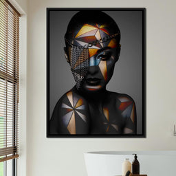 Geometric Face Paint - Johanjjf - NicheCanvas