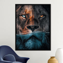 Diving Lion - Zenzdesign - NicheCanvas
