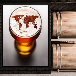 World Map Beer - NicheCanvas