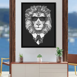Dressed Up Lion - NicheCanvas