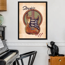 Stevie Ray Vaughan's Guitar Retro - Abraham Szomor - NicheCanvas