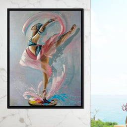 Ballet Dancer Artist Palette - NicheCanvas