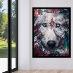 Floral Wolf - Zenzdesign - NicheCanvas