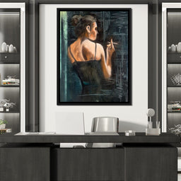 Smoking Woman - NicheCanvas