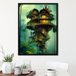 Magical Dr Seuss Tree House - Johanjjf - NicheCanvas