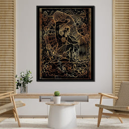 Zodiac sign Aquarius - NicheCanvas