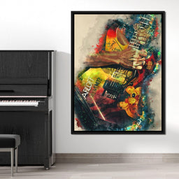 Kirk Hammett's Electric Guitar - Abraham Szomor - NicheCanvas
