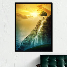 Waterfall Tree - NicheCanvas