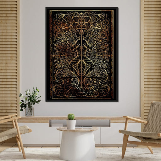 Zodiac sign Gemini Canvas Print