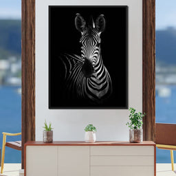 Black and White Zebra - NicheCanvas
