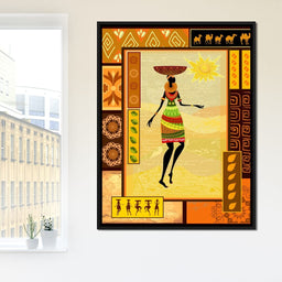 African Art Canvas - NicheCanvas