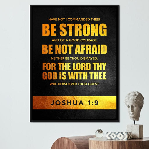 Joshua 1:9 - ABConcepts Canvas Print