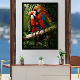 Beautiful Parrots - Milos Karanovic - NicheCanvas