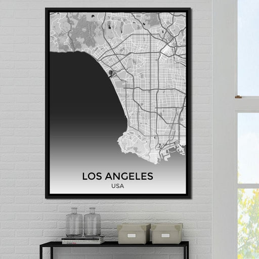 Map of Los Angeles, USA Canvas Print