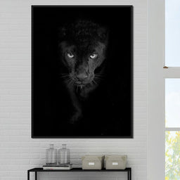 Black and White Panther - NicheCanvas