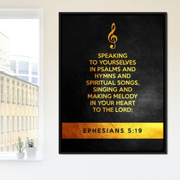 Ephesians 5:19 - ABConcepts - NicheCanvas