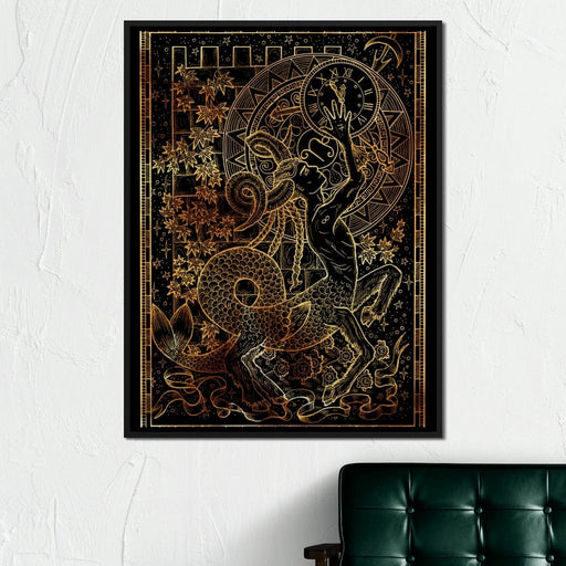 Zodiac sign Capricorn Canvas Print