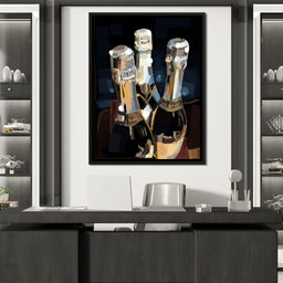 Champagne Bottles - NicheCanvas