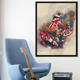 Eddie Van Halen's Electric Guitar - Abraham Szomor - NicheCanvas