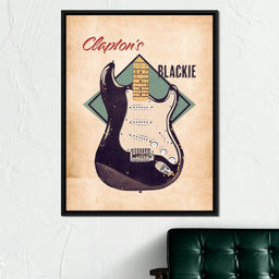 Eric Clapton's Blackie Guitar Retro - Abraham Szomor - NicheCanvas