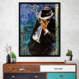 Smoking Man - NicheCanvas