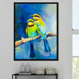 Blue Tailed Bee Eaters  - NicheCanvas