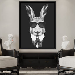 Dressed Up Rabbit - NicheCanvas