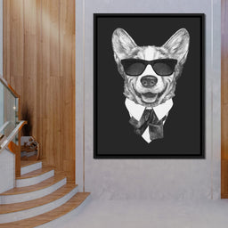 Dressed Up Corgi - NicheCanvas