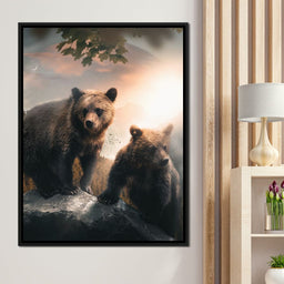 Sunset Bears - Zenzdesign - NicheCanvas