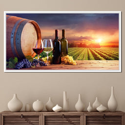 Wine Valley Sunset - NicheCanvas