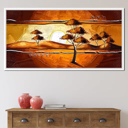 African Savanna Sunset - NicheCanvas