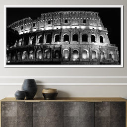 Colosseum at Night Time - NicheCanvas