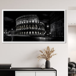 Rome Colosseum at Night - NicheCanvas